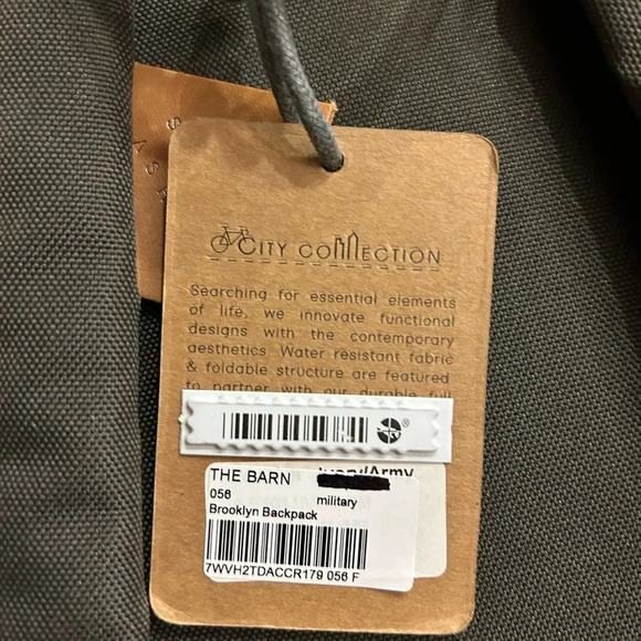 New Laptop Backpack leather trimmed thick canvas water resistance foldable - Picture 12 of 13